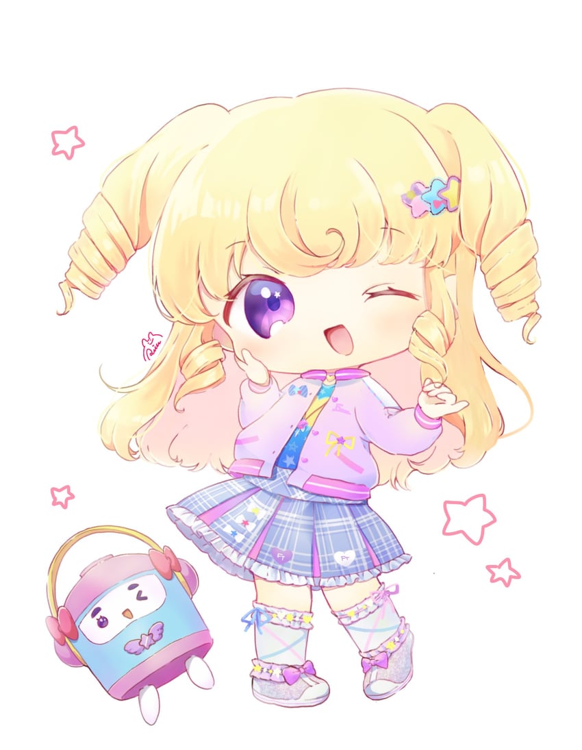 yumekawa yui and takki (pretty series and 2 more) drawn by rin_(ikura_meshi)