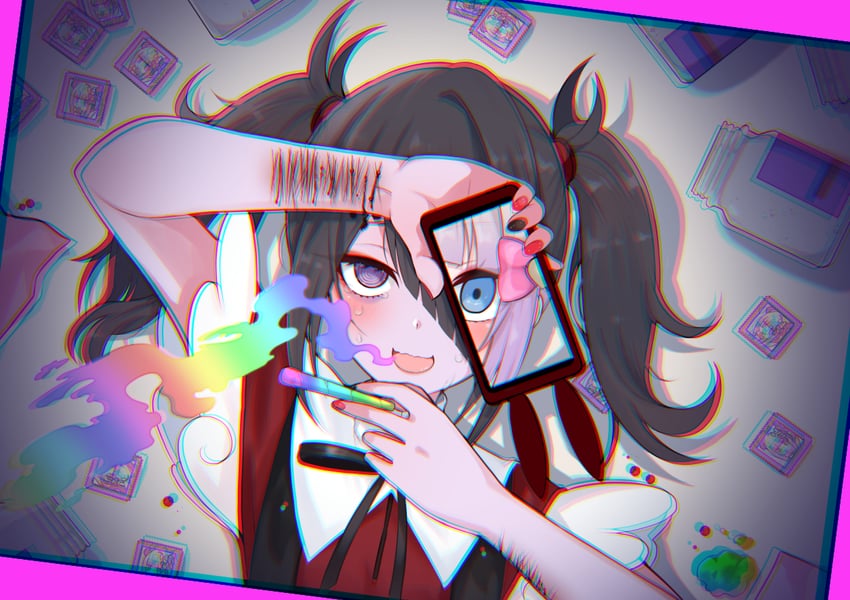 chouzetsusaikawa tenshi-chan and ame-chan (needy girl overdose) drawn by mekakuri_(otacon250)