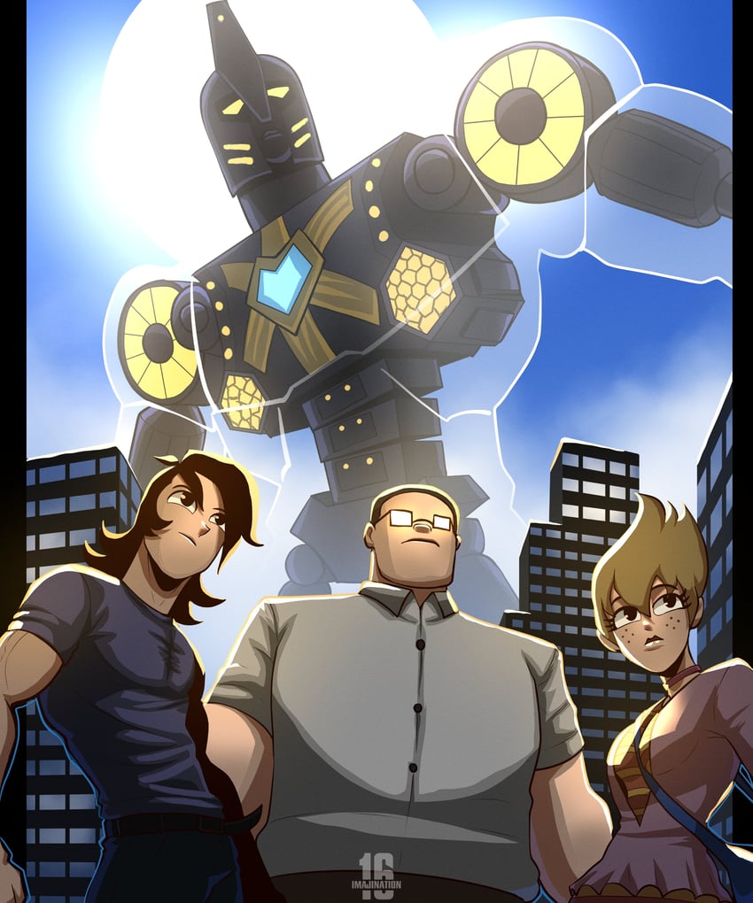 ilana, sym-bionic titan, octus, and lance (sym-bionic titan) drawn by ace_(imajination16)