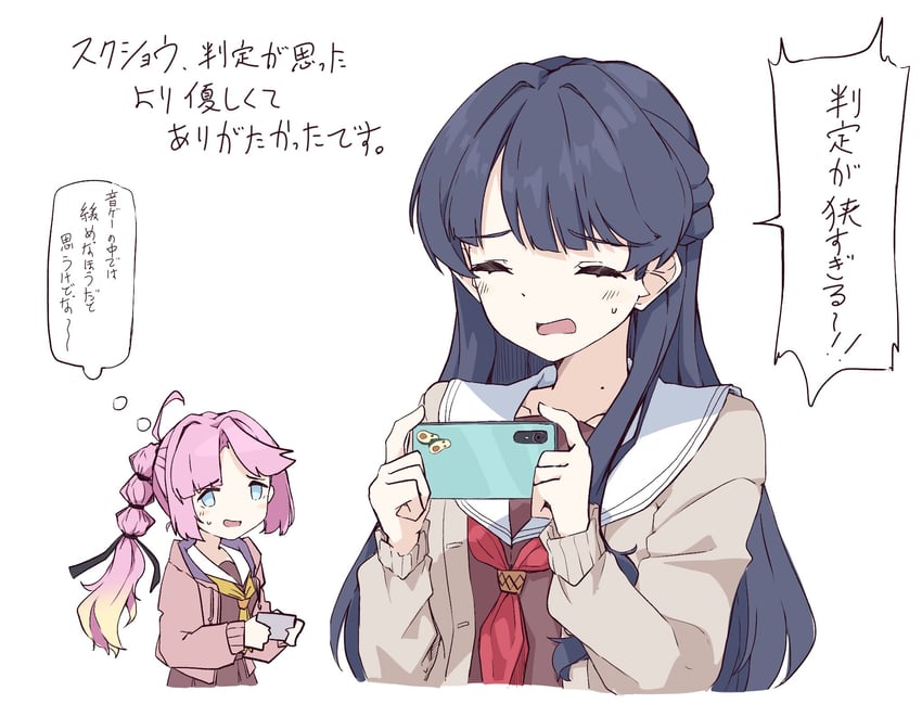 murano sayaka and anyoji hime (love live! and 1 more) drawn by sio_pasta