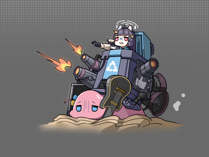 gotoh hitori and miyu (blue archive and 3 more) drawn by yzj21333