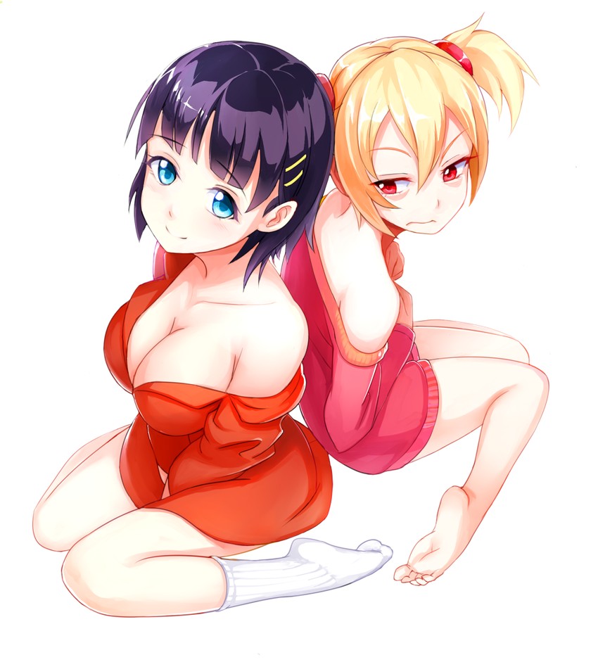 kirigaya suguha and silica (sword art online) drawn by kyokucho