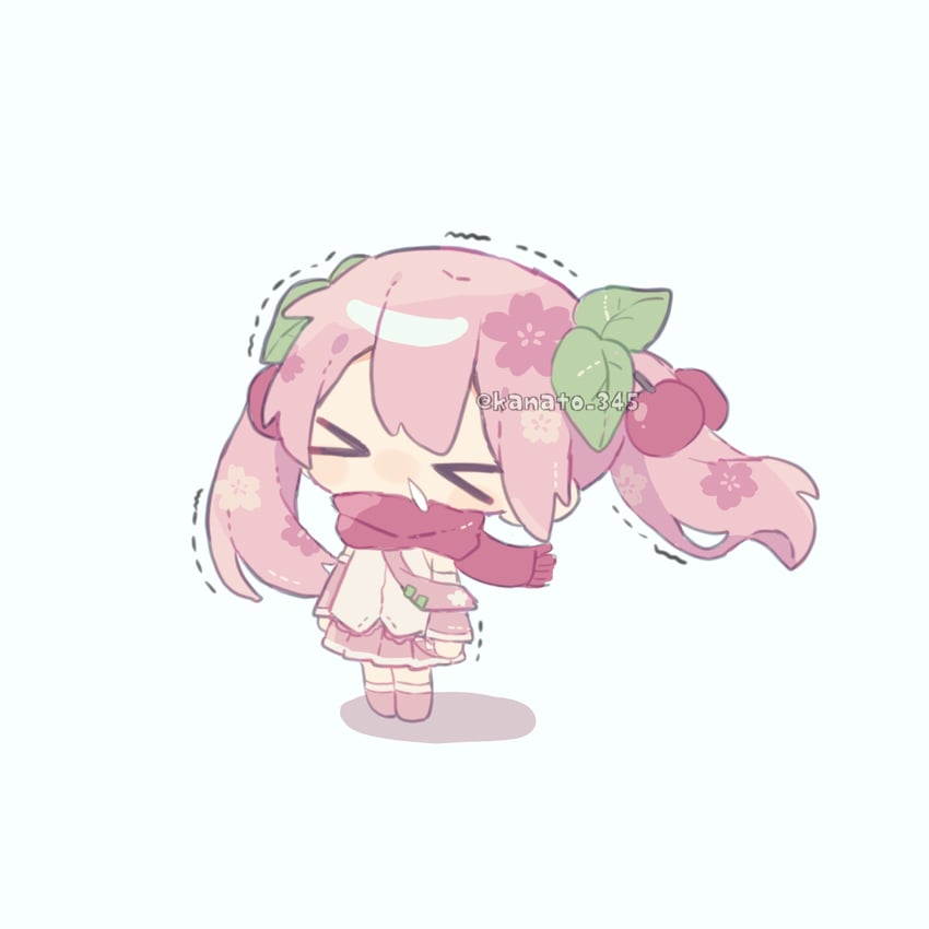 hatsune miku and sakura miku (vocaloid) drawn by kanamochi_kanato