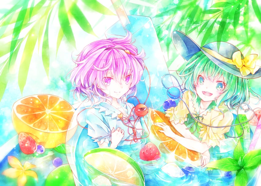 komeiji koishi and komeiji satori (touhou) drawn by yumebanchi07