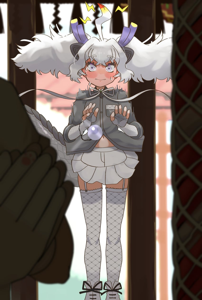captain and white dragon (kemono friends and 1 more) drawn by ookii_yama