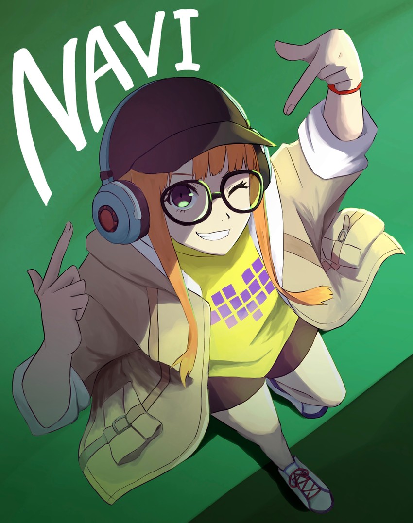 sakura futaba (persona and 2 more) drawn by pppppknw
