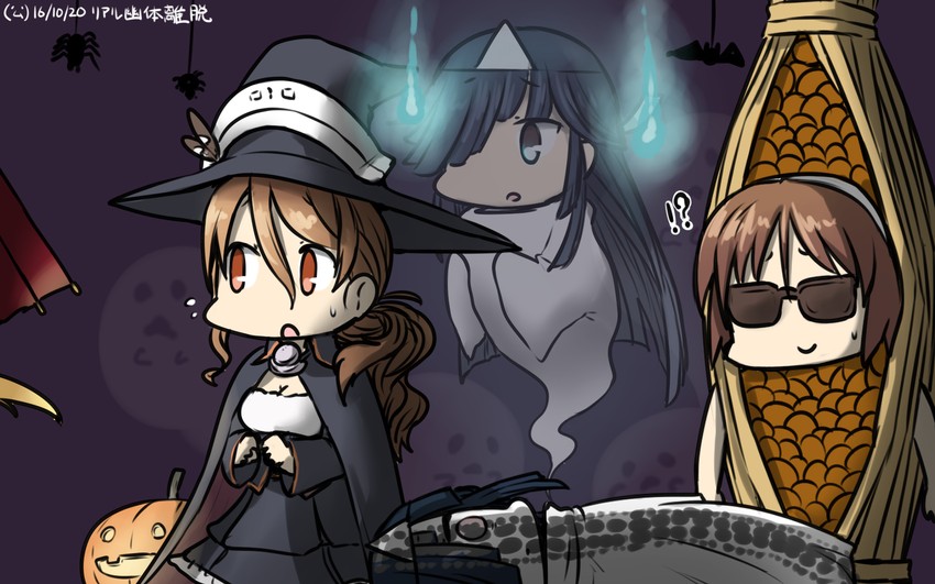 hayashimo, natori, and littorio (kantai collection) drawn by hamu_koutarou