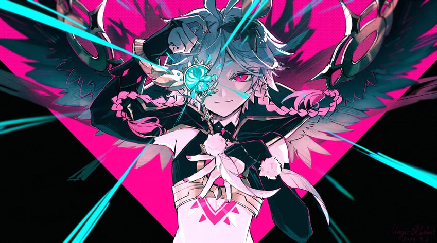 venti (genshin impact) drawn by magicrabbit49586