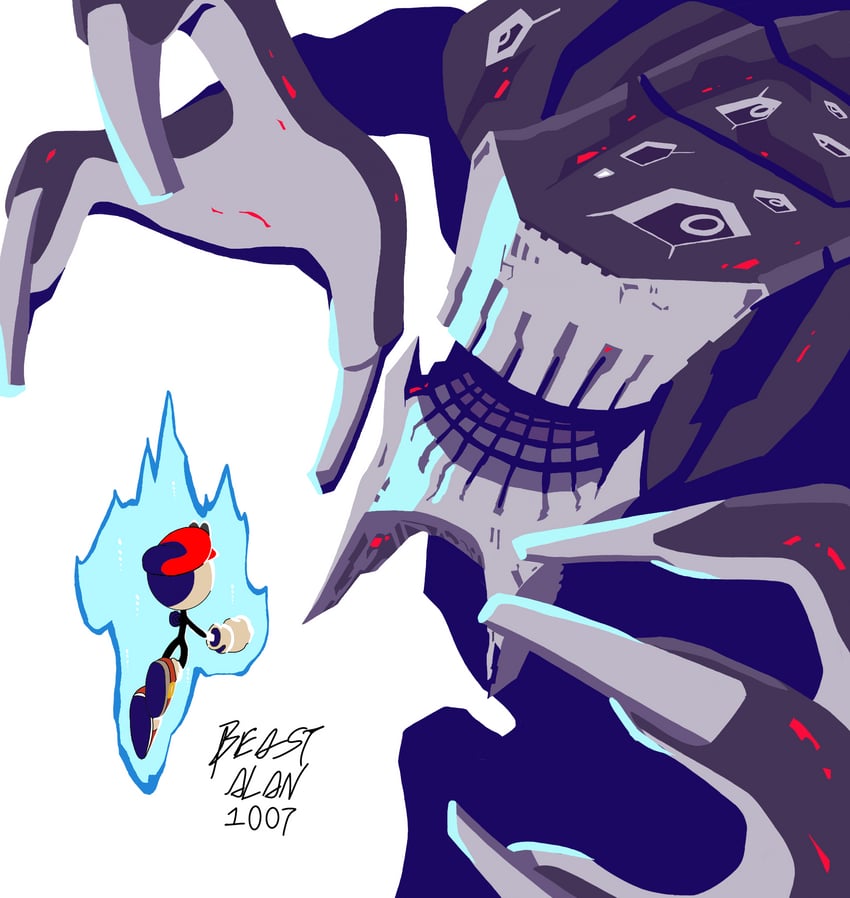 cappy and giganto (mario and 4 more) drawn by beastalan1007