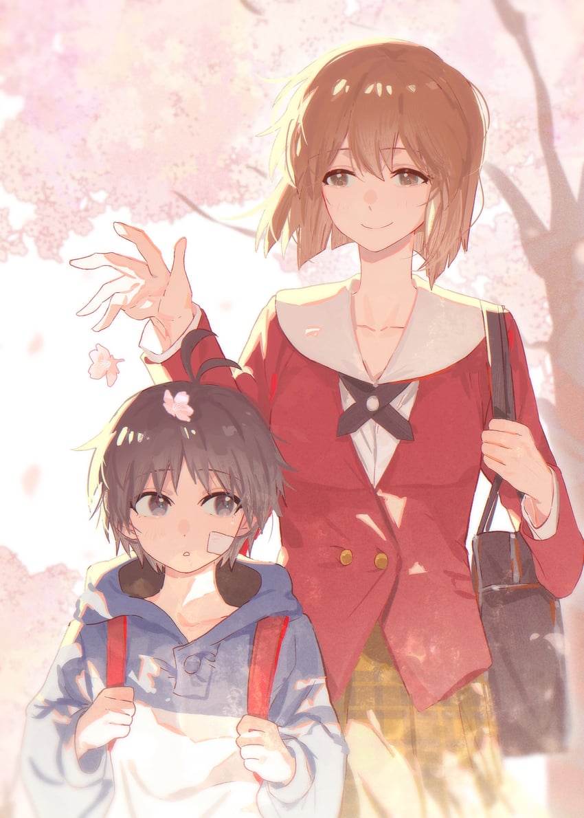 kikuchi makoto and hagiwara yukiho (idolmaster) drawn by yumi_xsh