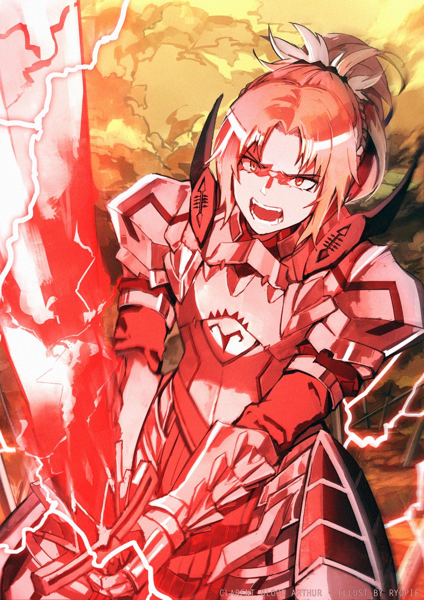 mordred (fate and 1 more) drawn by ryopie