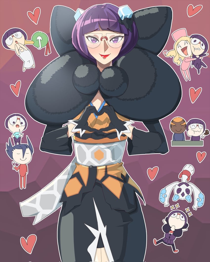 froslass, grimsley, caitlin, xatu, marshal, and 1 more (pokemon and 2 more) drawn by exceedxatu