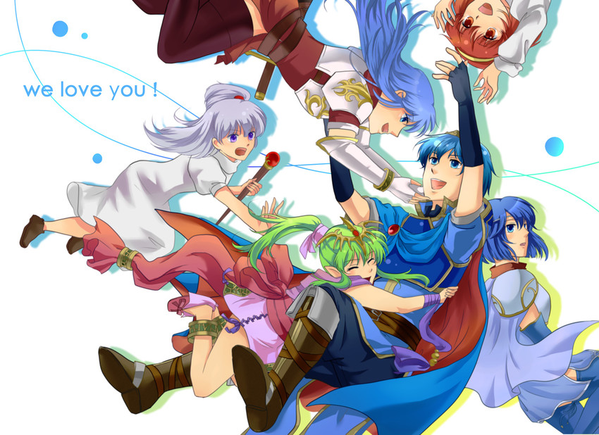 tiki, marth, caeda, catria, maria, and 1 more (fire emblem and 2 more) drawn by yomi_(vernala)