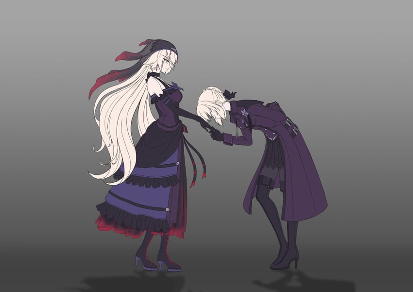 artoria pendragon, jeanne d'arc alter, and saber alter (fate and 1 more) drawn by nairobi_song