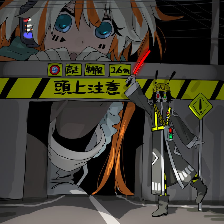denka shaa and michishirube kiro (utau) drawn by mamebatake_oniku