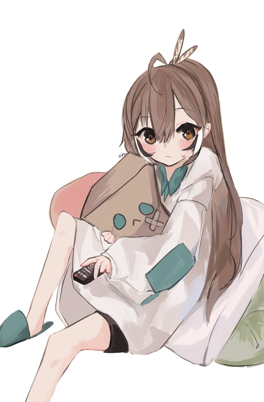 nanashi mumei and friend (hololive and 1 more) drawn by eimmii