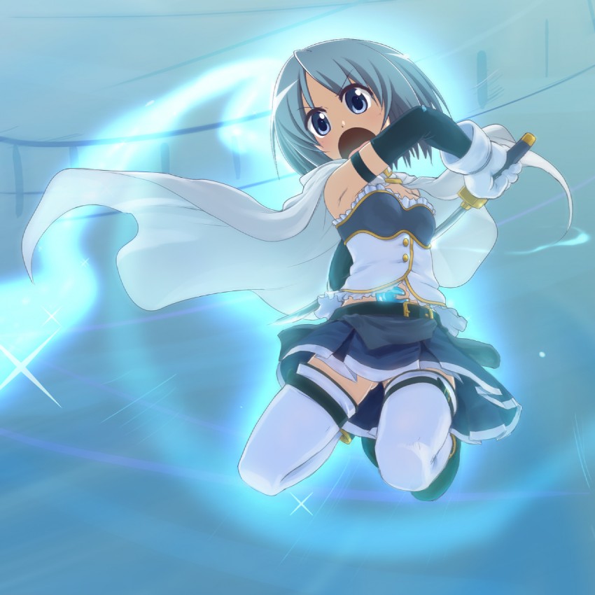miki sayaka (mahou shoujo madoka magica) drawn by takeda_yukimura
