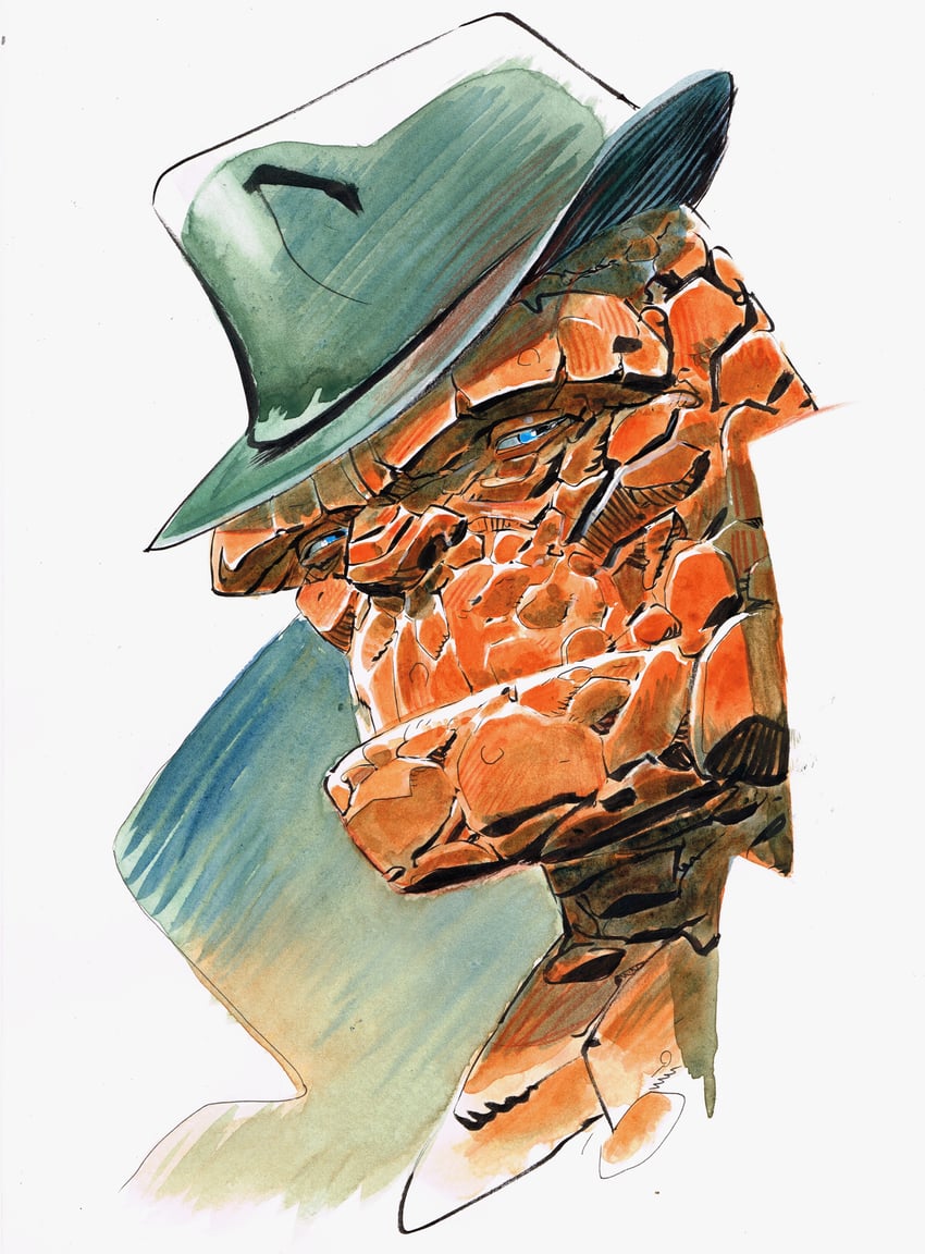 ben grimm (marvel and 2 more) drawn by matias_bergara