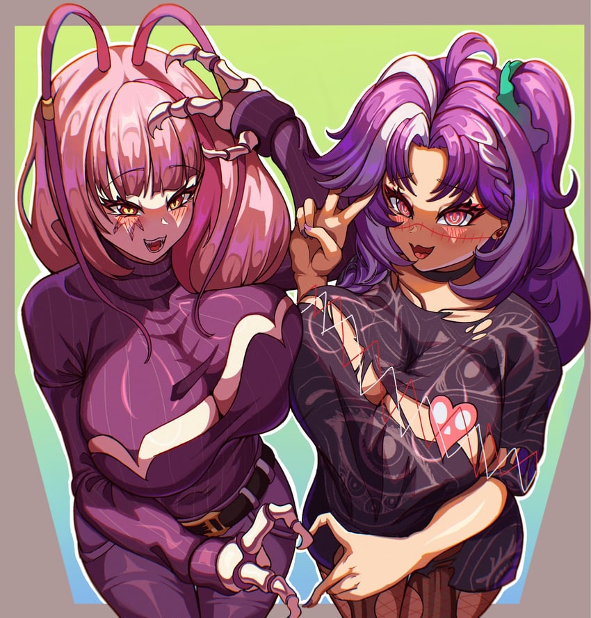 matara kan and michi mochievee (vshojo) drawn by tot_slayer