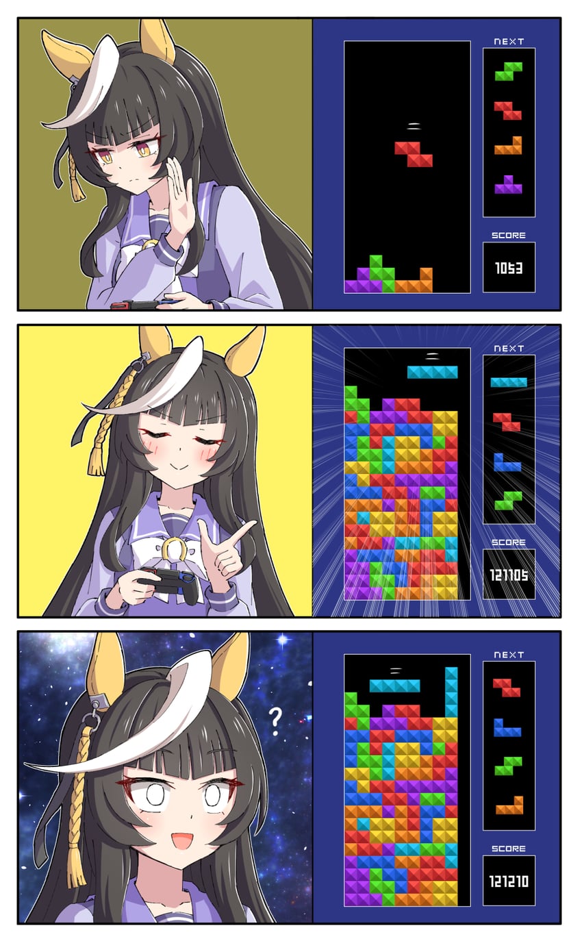 calstone light o (umamusume and 1 more) drawn by toushirou_(sugarwhite1046)