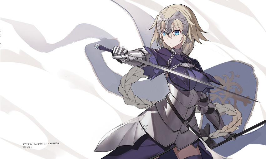 jeanne d'arc (fate and 1 more) drawn by shi-chen