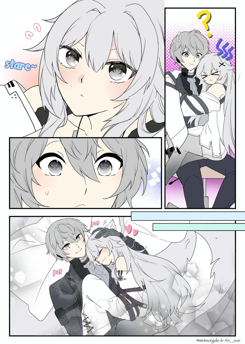 no. 21, commandant, and no. 21: xxi (punishing: gray raven) drawn by an_zoe19 and meteorgale