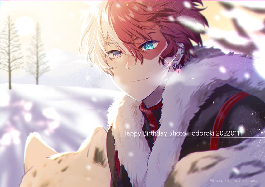 todoroki shoto (boku no hero academia) drawn by hana_bie