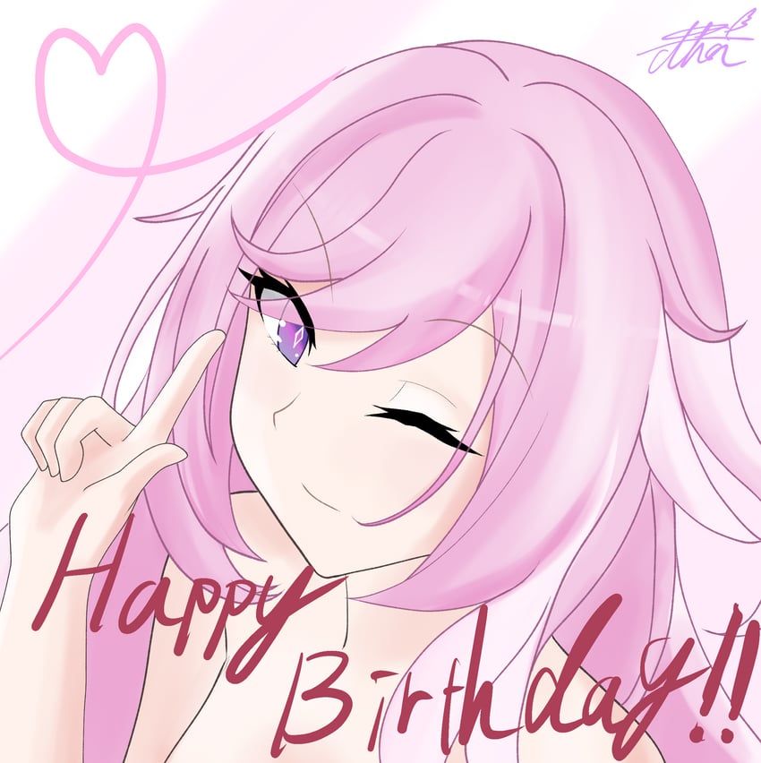 elysia (honkai and 1 more) drawn by thor_gdgd