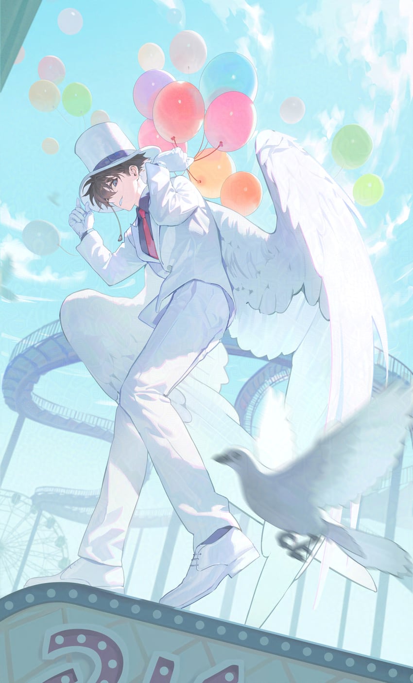 kaitou kid (meitantei conan and 1 more) drawn by xhsksrp47648