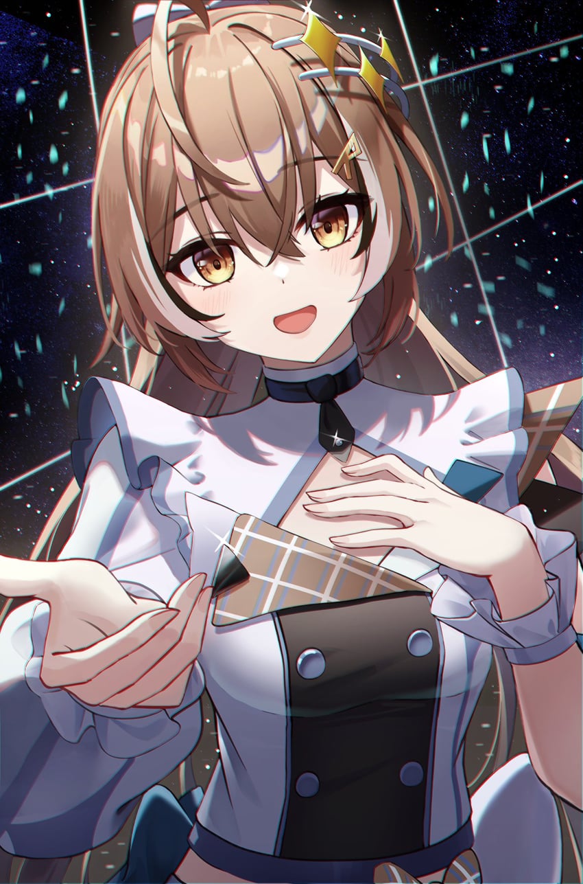 nanashi mumei (hololive and 1 more) drawn by star-ring