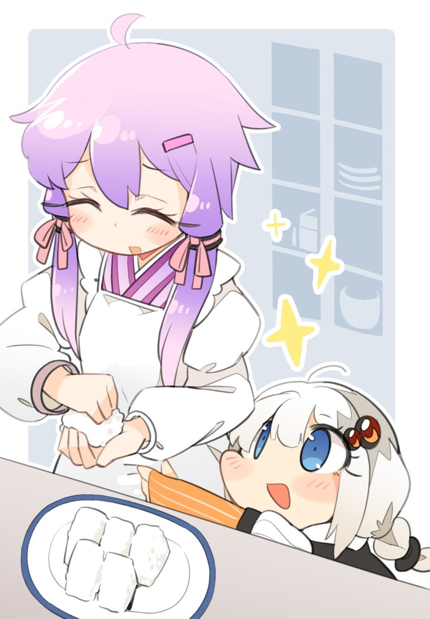 yuzuki yukari and kizuna akari (vocaloid and 1 more) drawn by ini_(inunabe00)