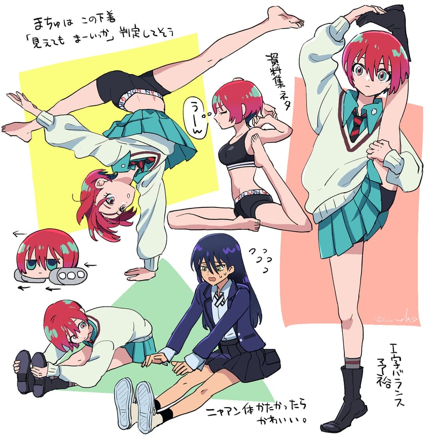 amate yuzuriha and nyaan (gundam and 2 more) drawn by petit and rsuhima