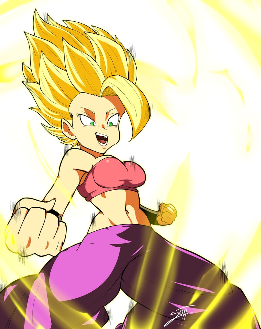 caulifla (dragon ball and 1 more) drawn by sottart