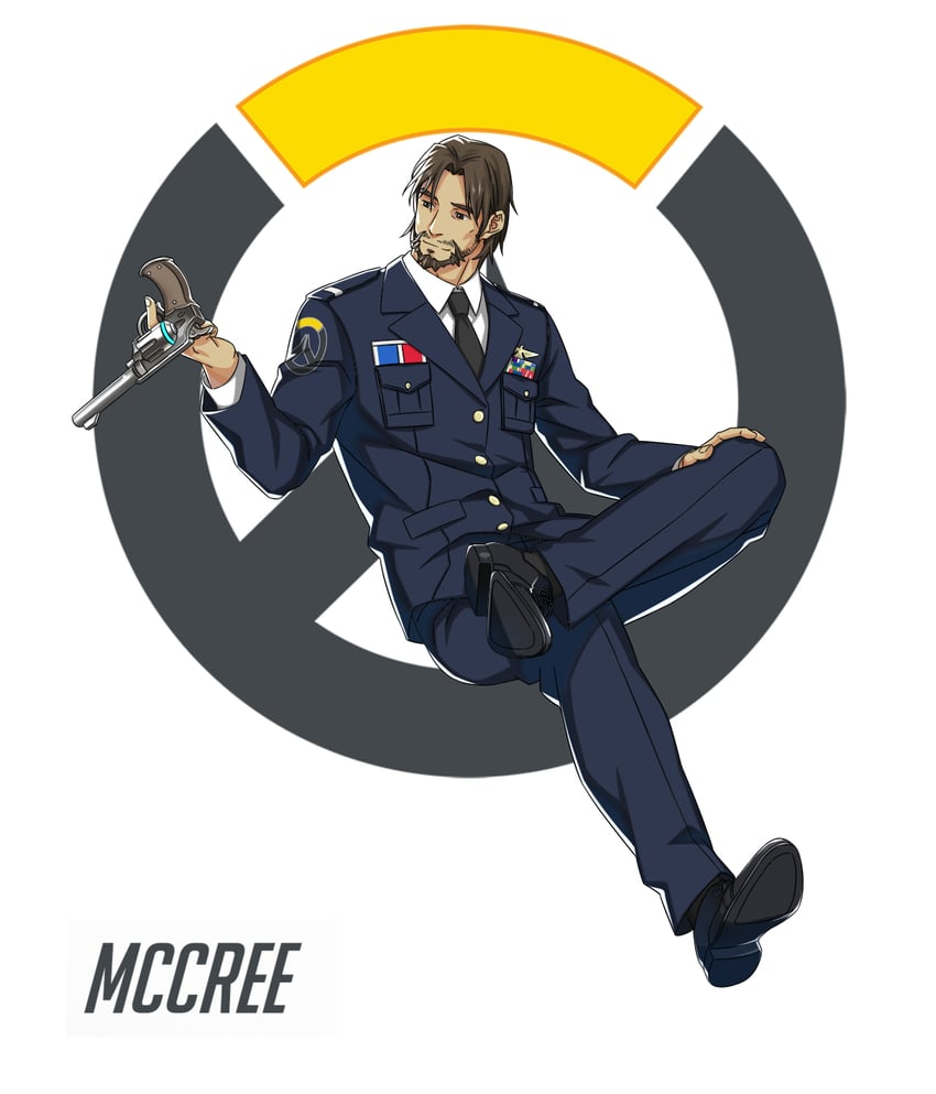 cassidy (overwatch and 1 more) drawn by koji_(wildlhz)