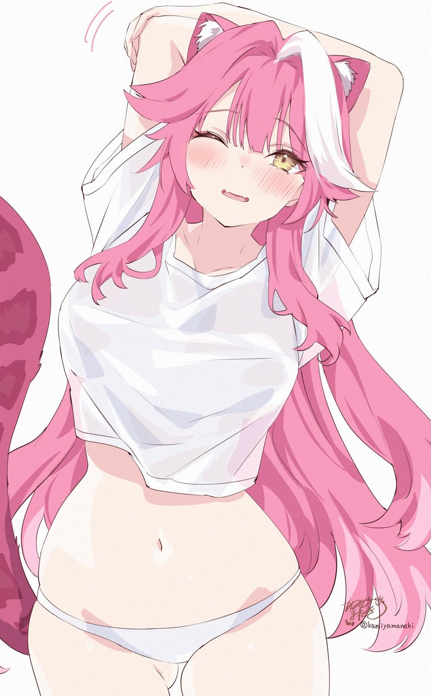 raora panthera (hololive and 1 more) drawn by kamiya_maneki