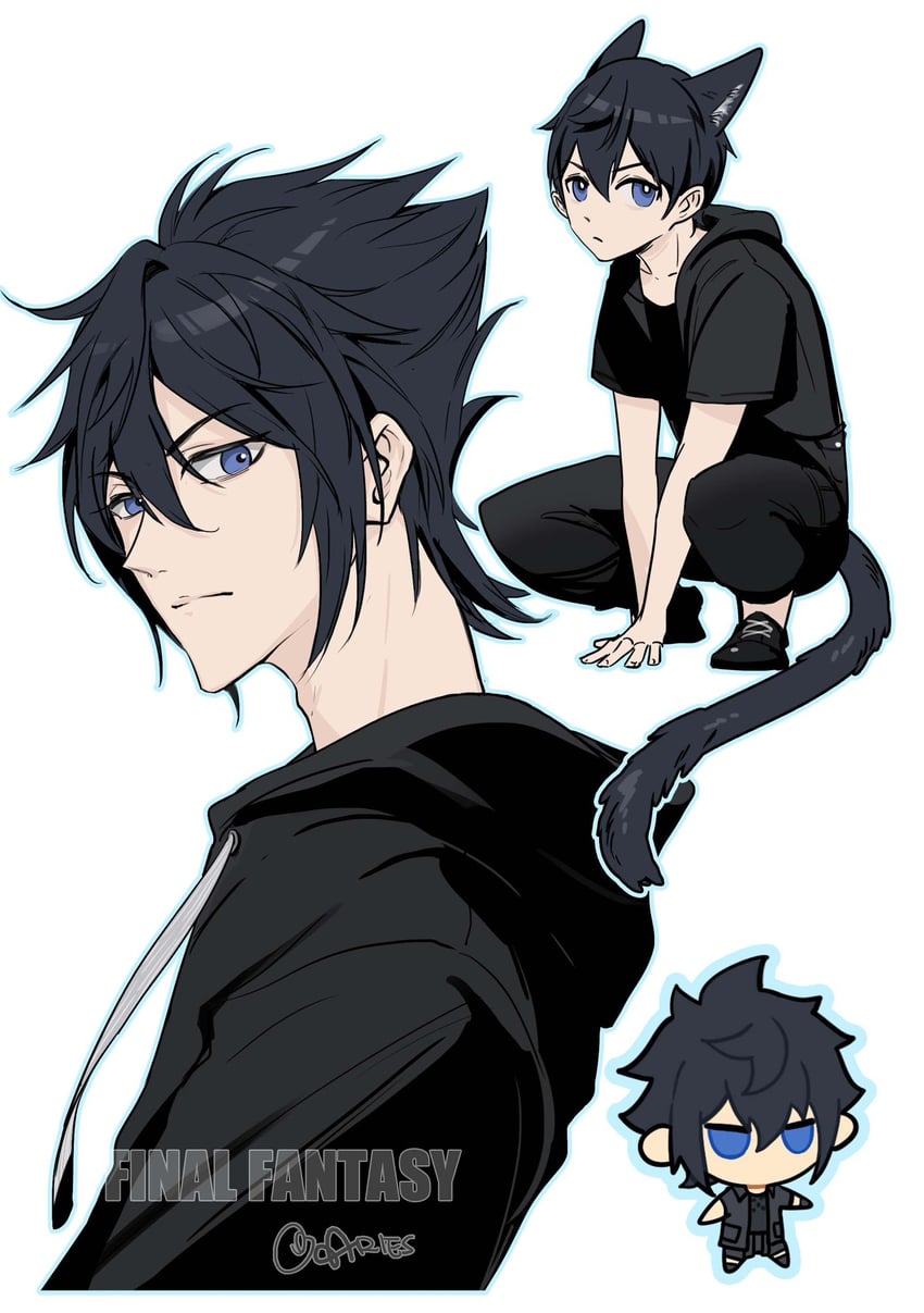 noctis lucis caelum (final fantasy and 1 more) drawn by aries20770321