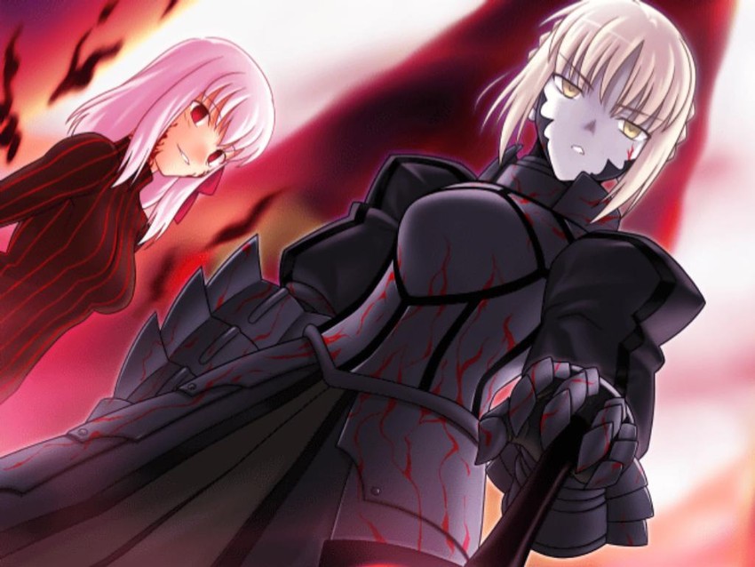 artoria pendragon, saber alter, matou sakura, and dark sakura (fate and 1 more) drawn by higurashi_ryuuji