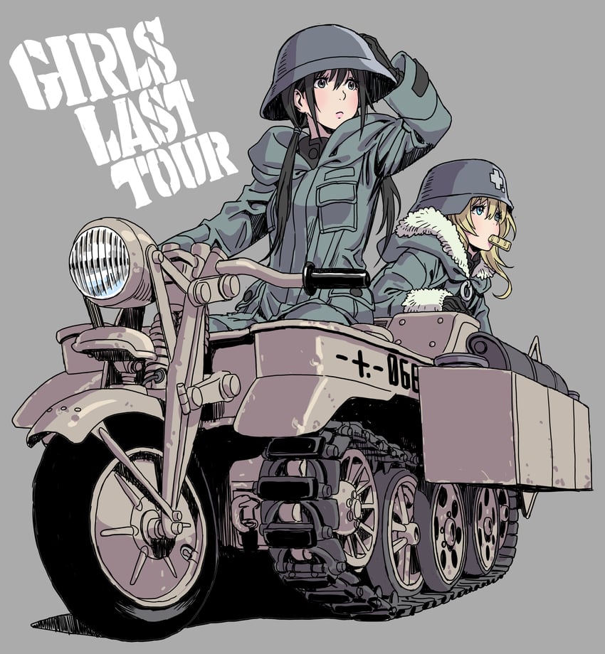 chito and yuuri (shoujo shuumatsu ryokou) drawn by yamashita_shun'ya