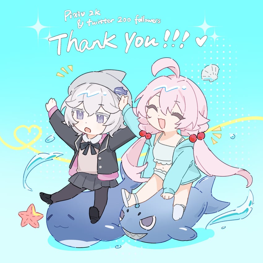 hoshino and u-110 (blue archive and 1 more) drawn by ariko_(aaaaarik)