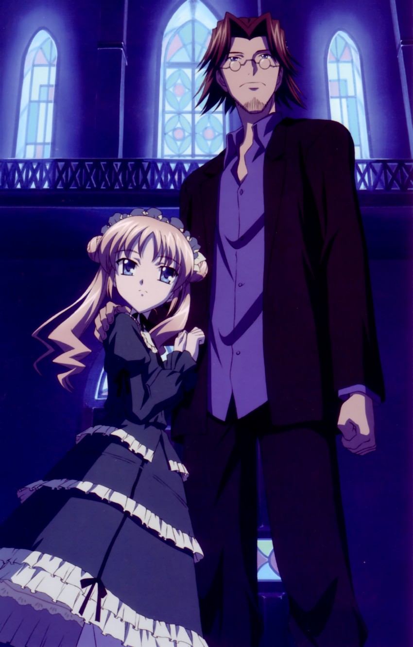 kamikawa mayuko and tsujidou takeshi (sola) drawn by koga_makoto