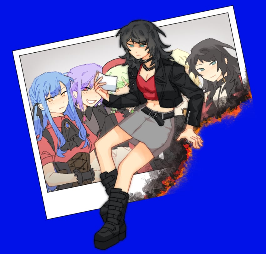 togawa sakiko, wakaba mutsumi, yahata umiri, misumi uika, mortis, and 5 more (bang dream! and 1 more) drawn by ceruleumblue