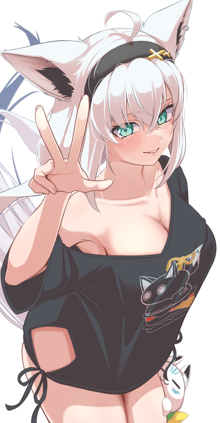 shirakami fubuki, sukonbu, and nejima kitsune (hololive) drawn by benjamin_1kt