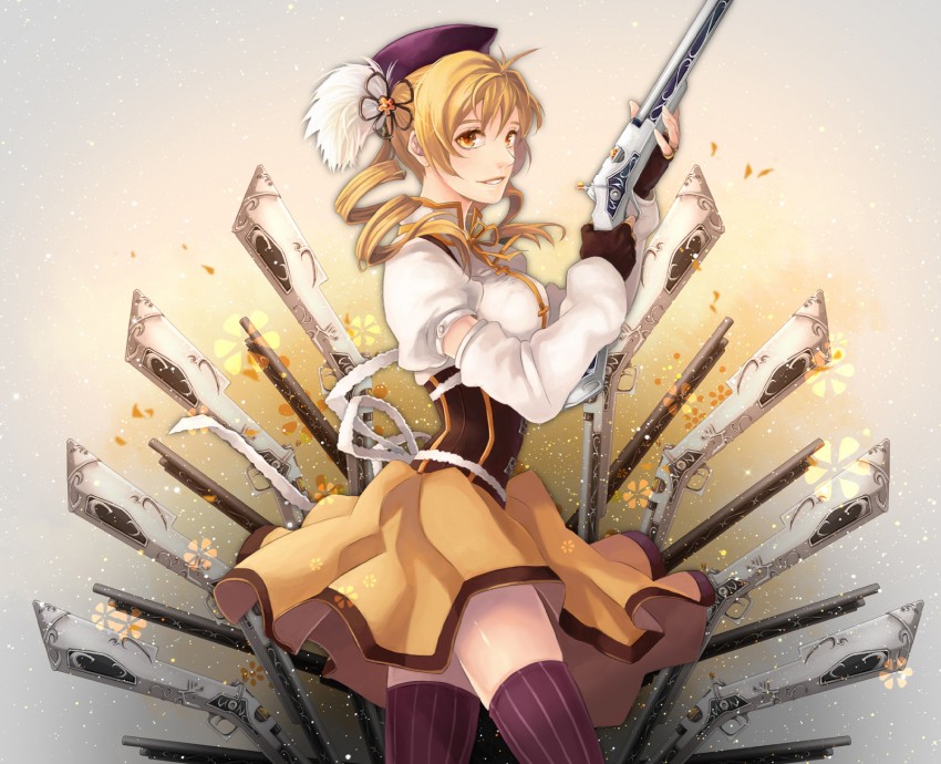 tomoe mami (mahou shoujo madoka magica) drawn by eno_(kdex)