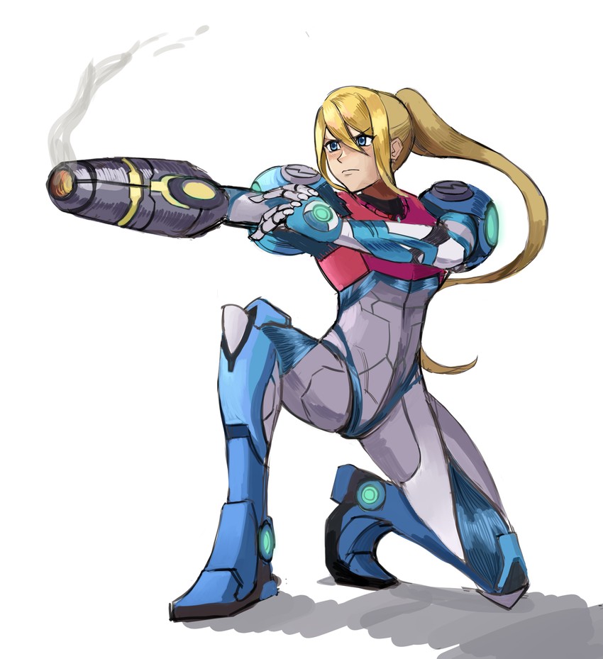 samus aran (metroid and 1 more) drawn by saiykik