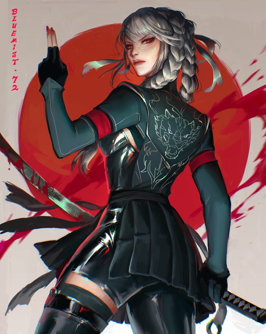 pekoyama peko (danganronpa and 1 more) drawn by bluemist72