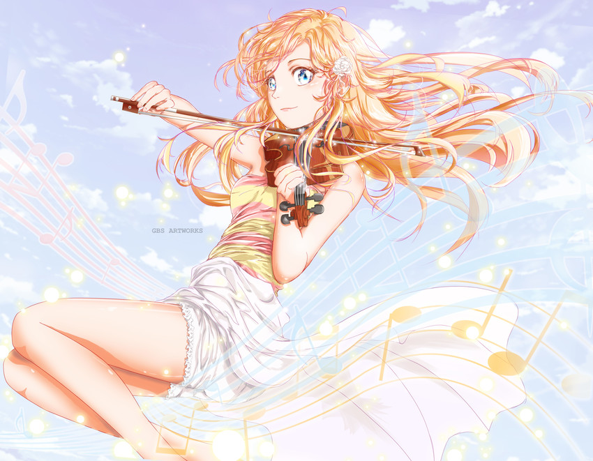miyazono kawori (shigatsu wa kimi no uso) drawn by gbsartworks