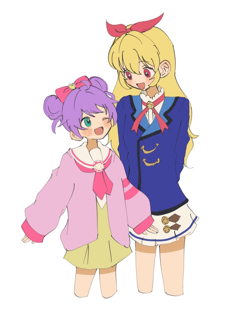 hoshimiya ichigo and manaka laala (pretty series and 2 more) drawn by mirai_drs
