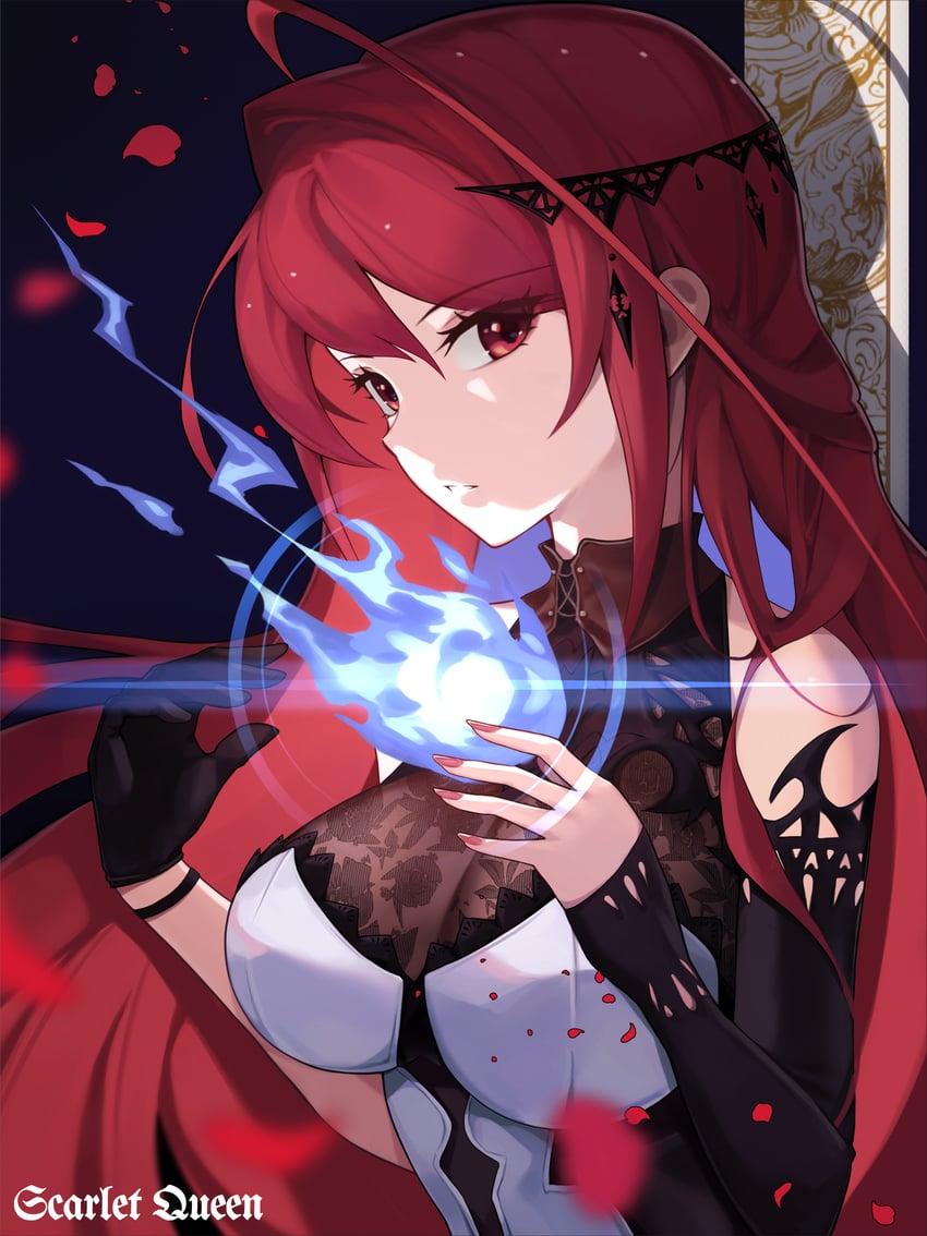 elizabeth rose bloodflame (hololive and 1 more) drawn by irroi