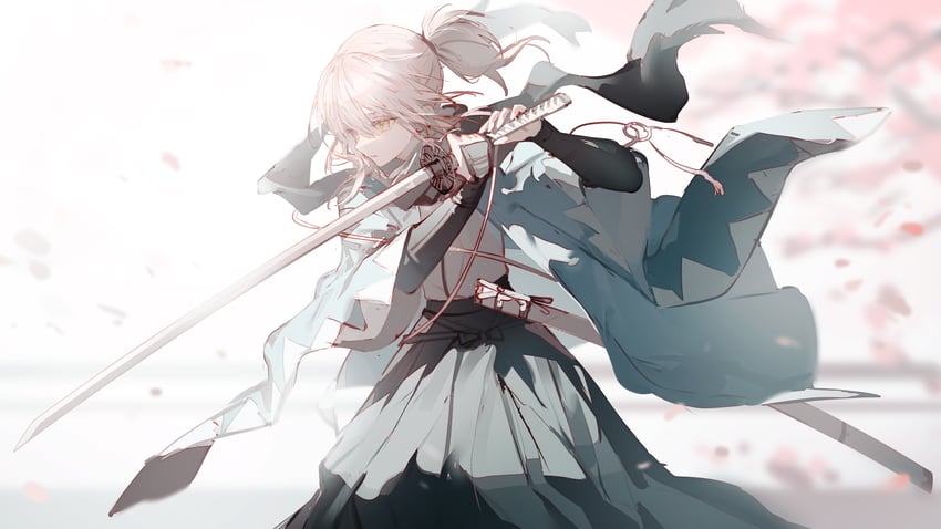 okita souji (fate and 1 more) drawn by luozhou_pile