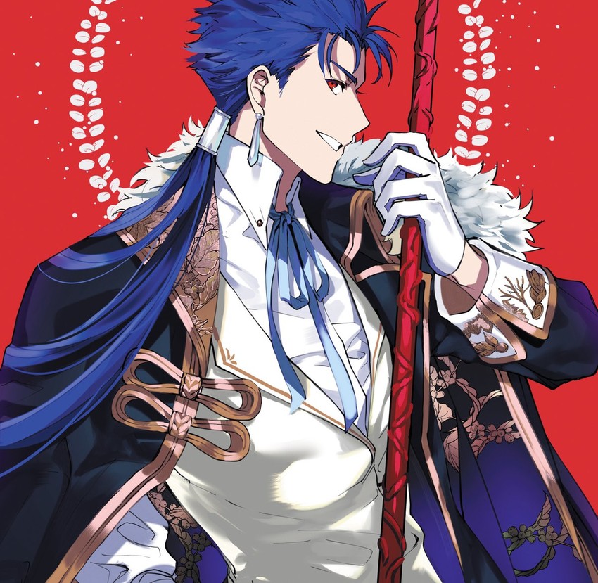 cu chulainn (fate and 1 more) drawn by 9sui